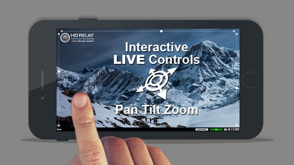 iOs Interactive Live PTZ Controls