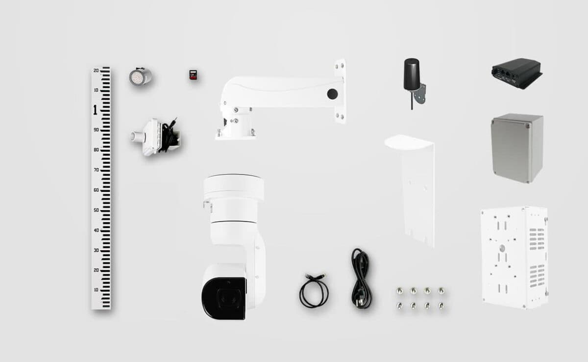 Flood Control LIVE PTZ Camera Hosting and Hardware Components for Water Management