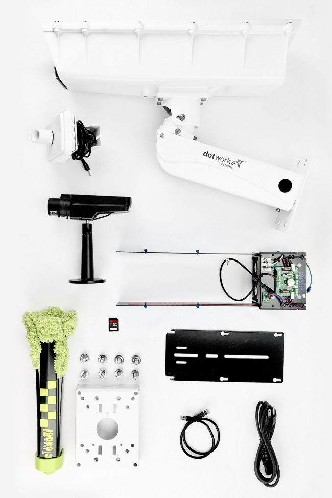 Cold Weather Static Camera Hardware Package all components