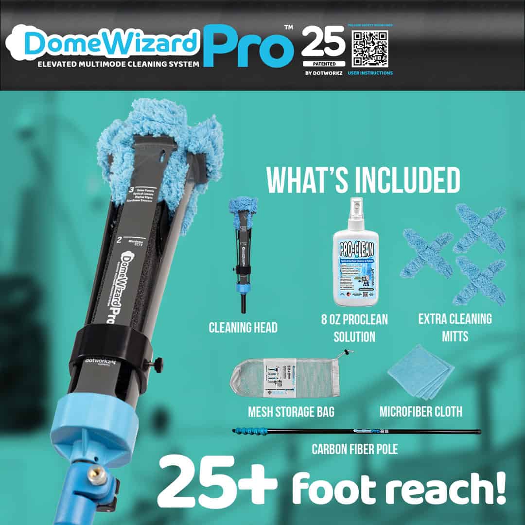 DomeWizardPRO 25 - Elevated Multiple Mode Cleaning System