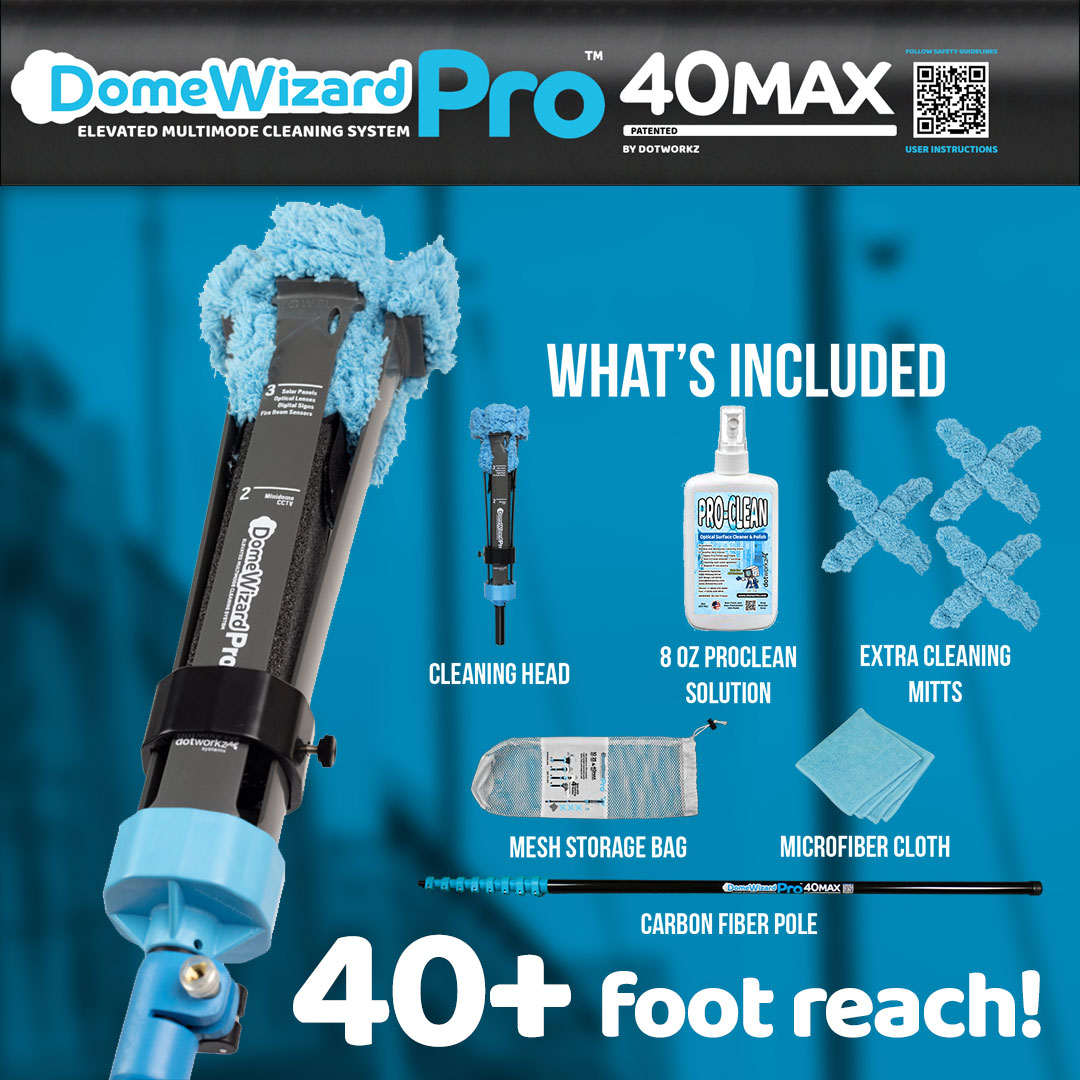DomeWizardPRO 40 Max - Elevated Multiple Mode Cleaning System