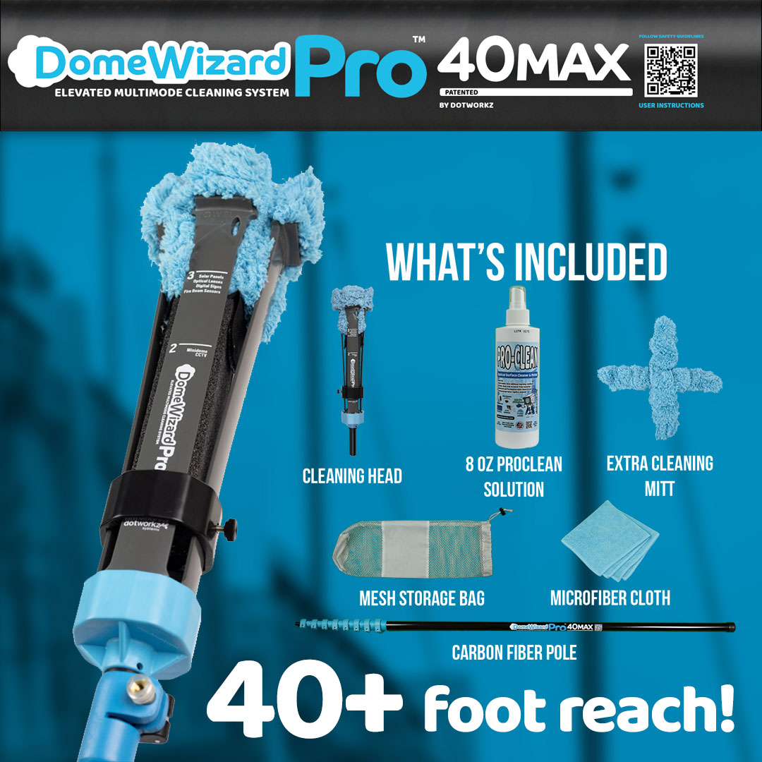 DomeWizardPRO 40Max - Elevated Multiple Mode Cleaning System