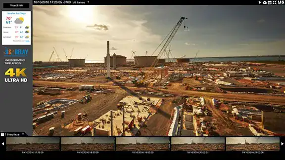 Construction Live Camera - Standard Panorama