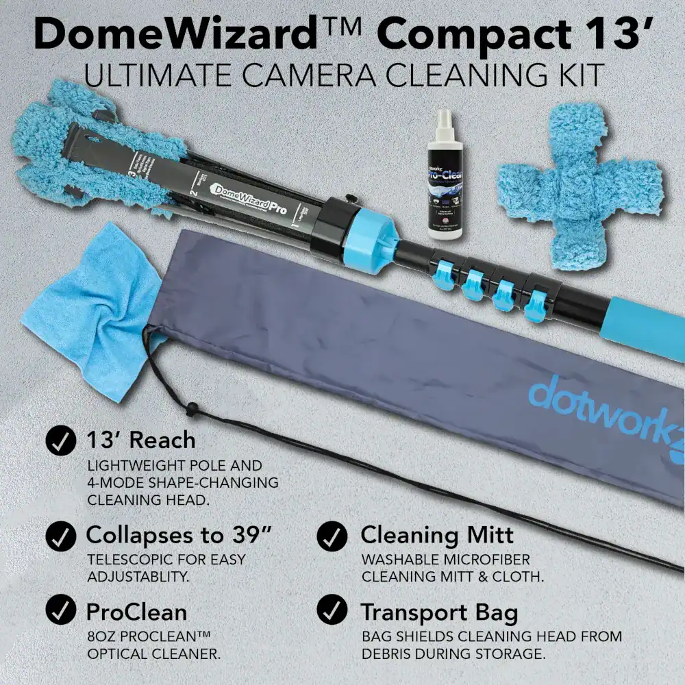 DomeWizard Compact 13FT Camera Cleaning System