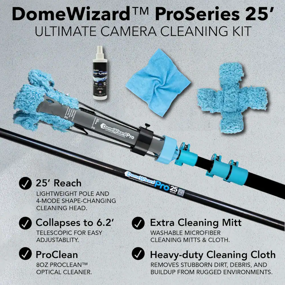 DomeWizard Pro 25FT Camera Cleaning System