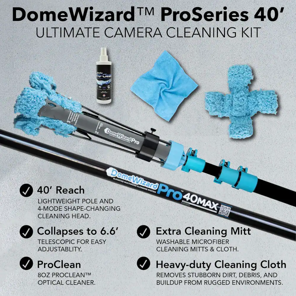 DomeWizard Pro 40FT Camera Cleaning System