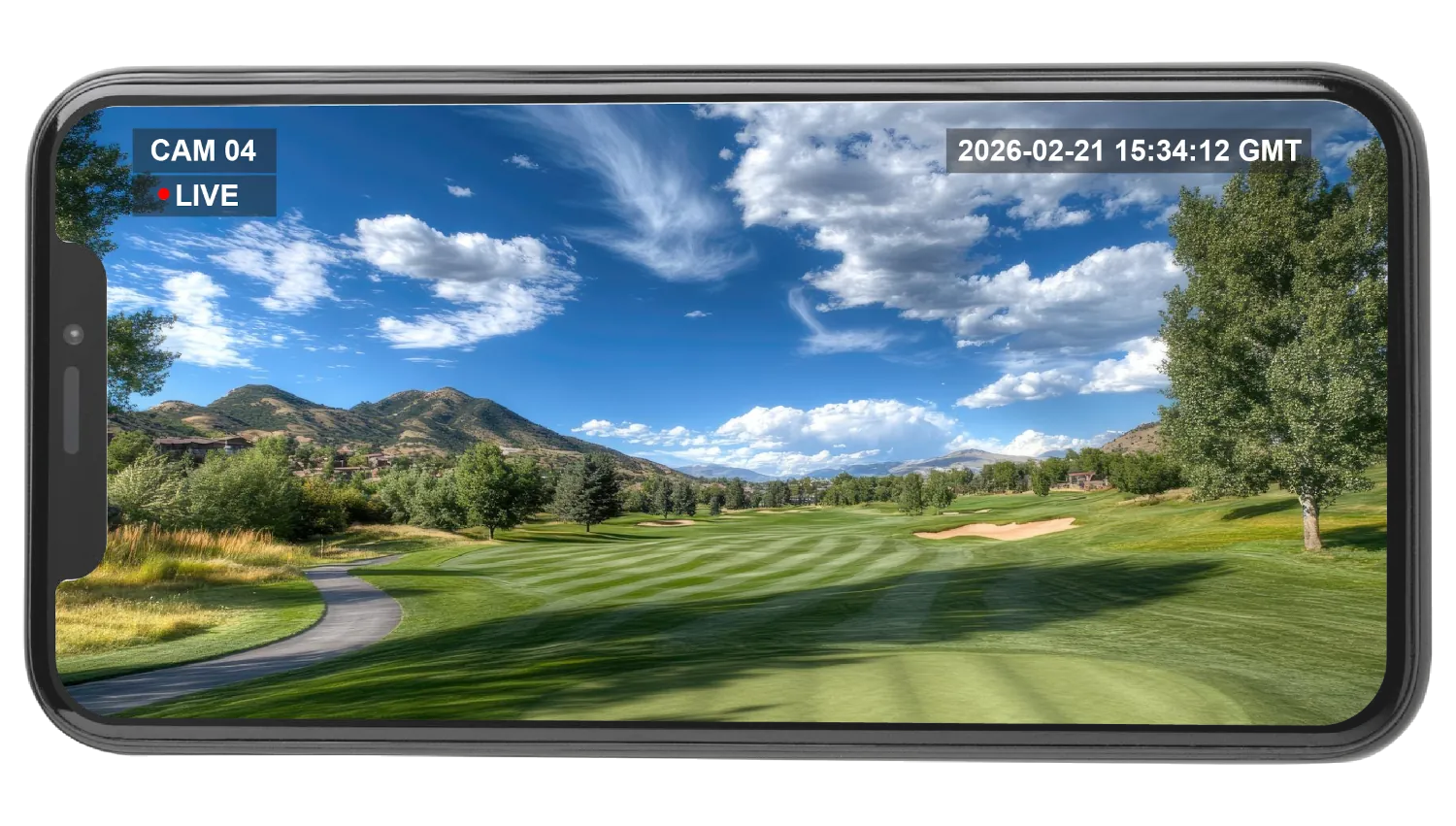 Golf Live Cam Mobile Device